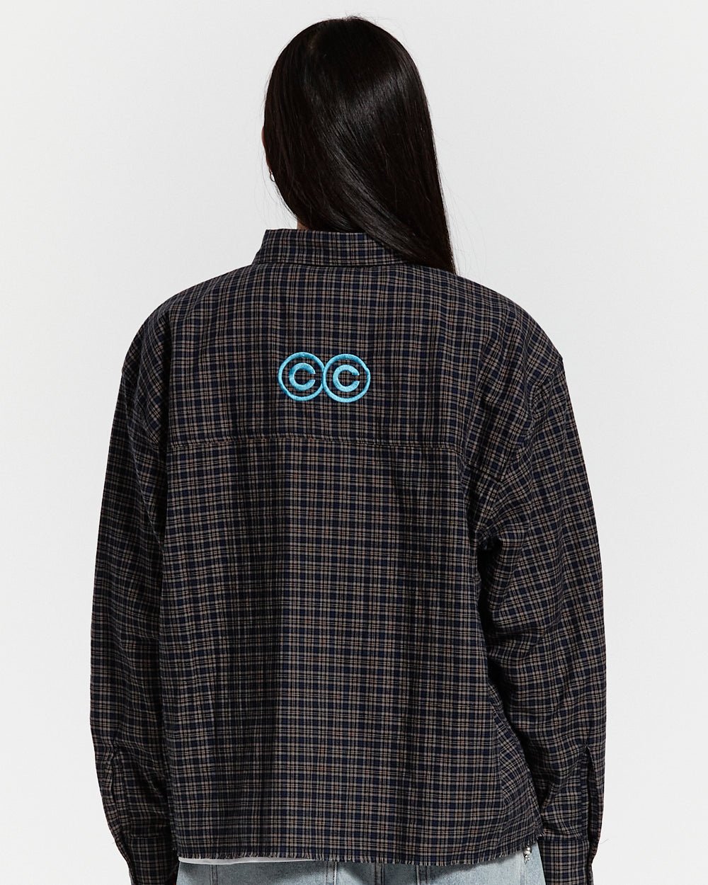BRICK LANE SHIRT BLUE SQUARE - COLD CULTURE