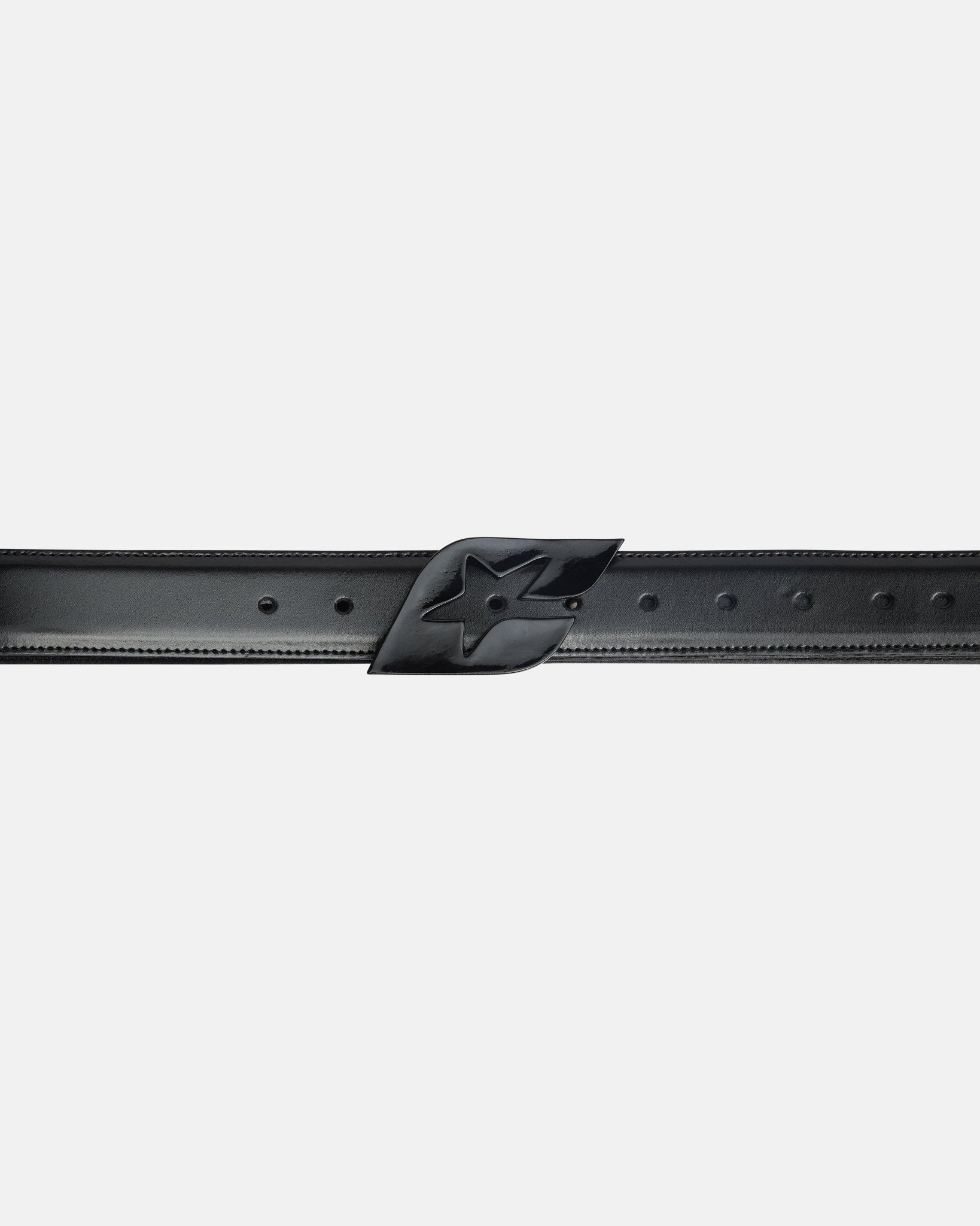 C STAR LEATHER BELT BLACK - Cold Culture