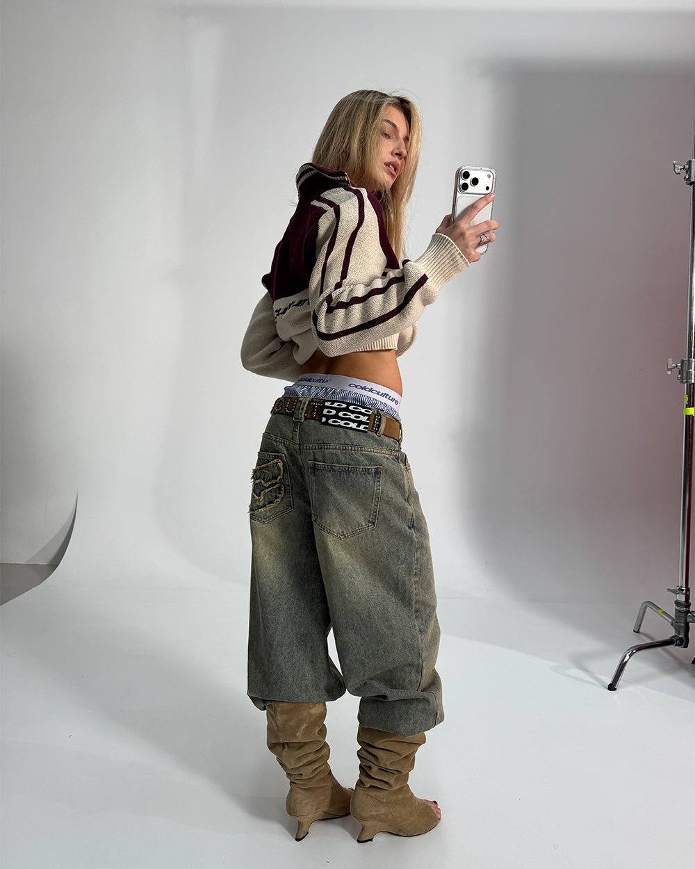 C V2 PANTS DIRTY LIGHT DENIM - Cold Culture