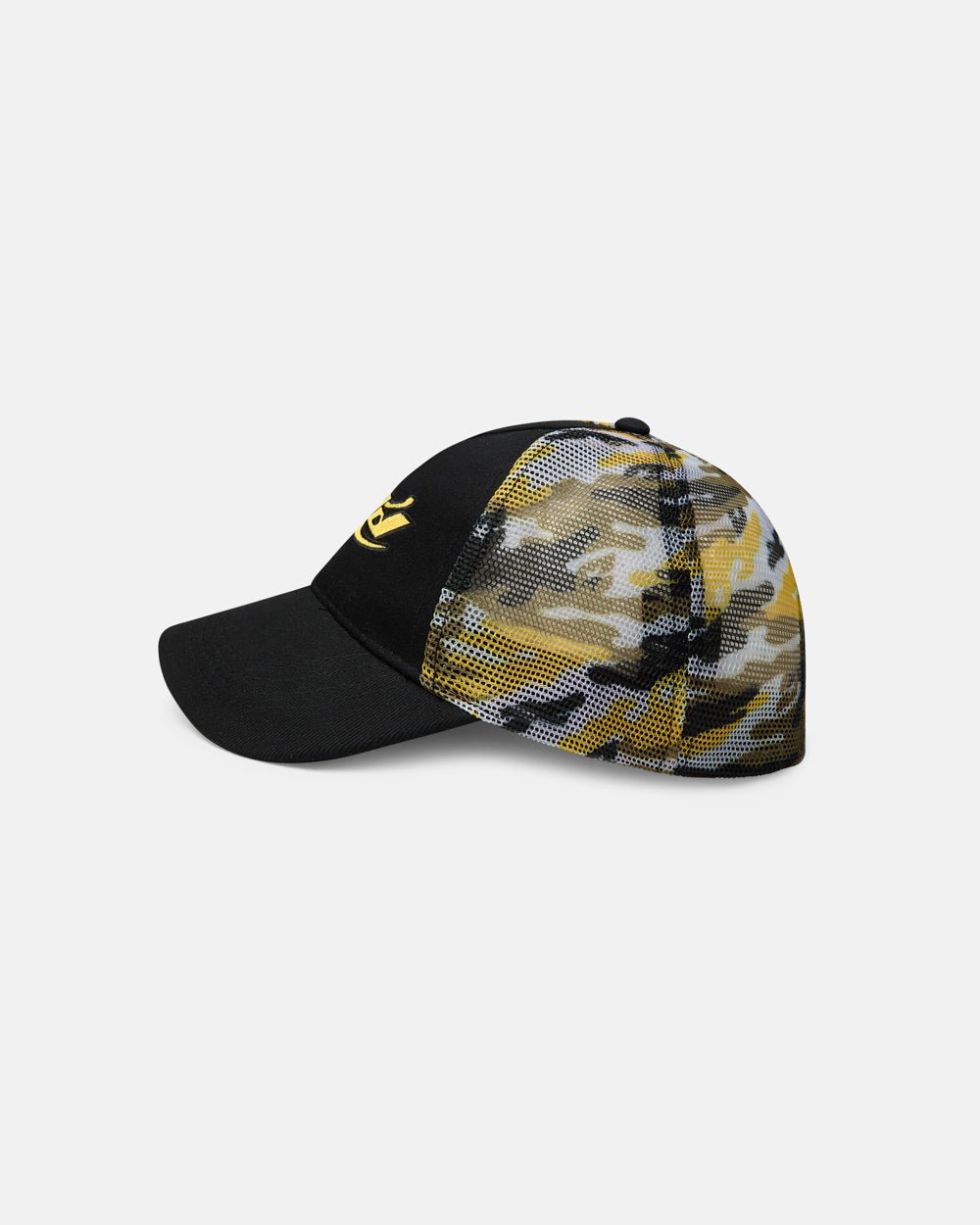 CAMO CAP BLACK AND YELLOW - Cold Culture