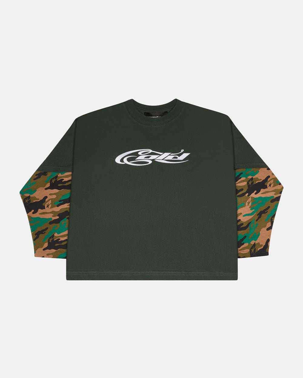CAMO DOUBLE SLEEVE TEE DEEP FOREST - COLD CULTURE