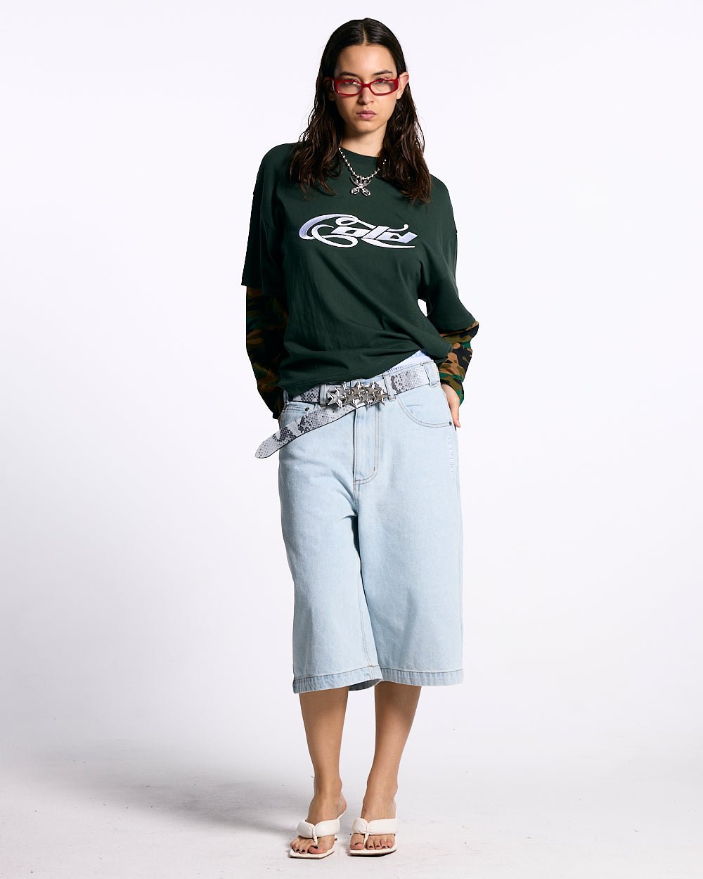 CAMO DOUBLE SLEEVE TEE DEEP FOREST - COLD CULTURE