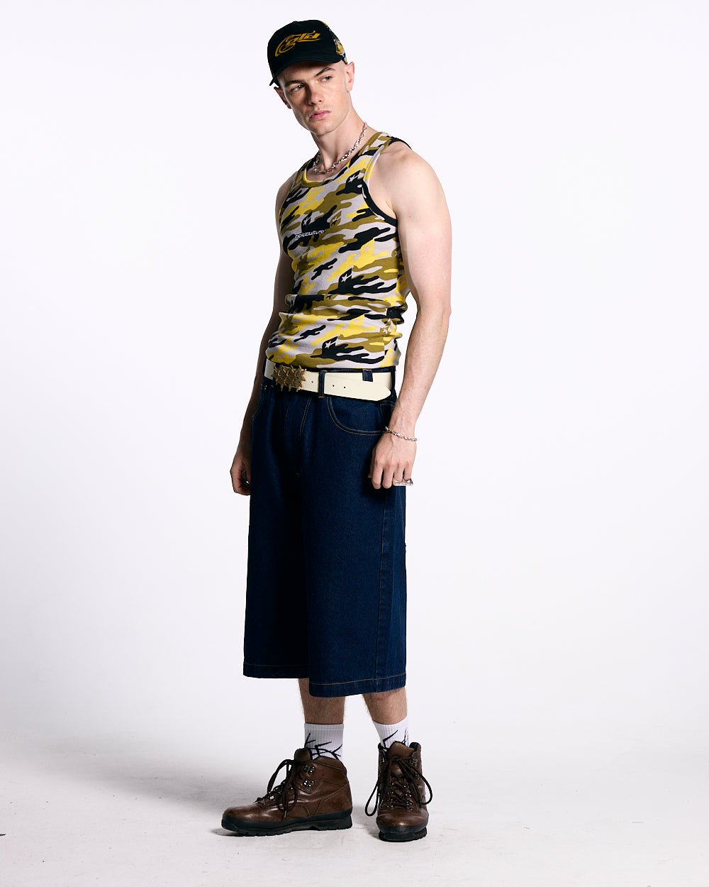 CAMO TANK TEE YELLOW - COLD CULTURE