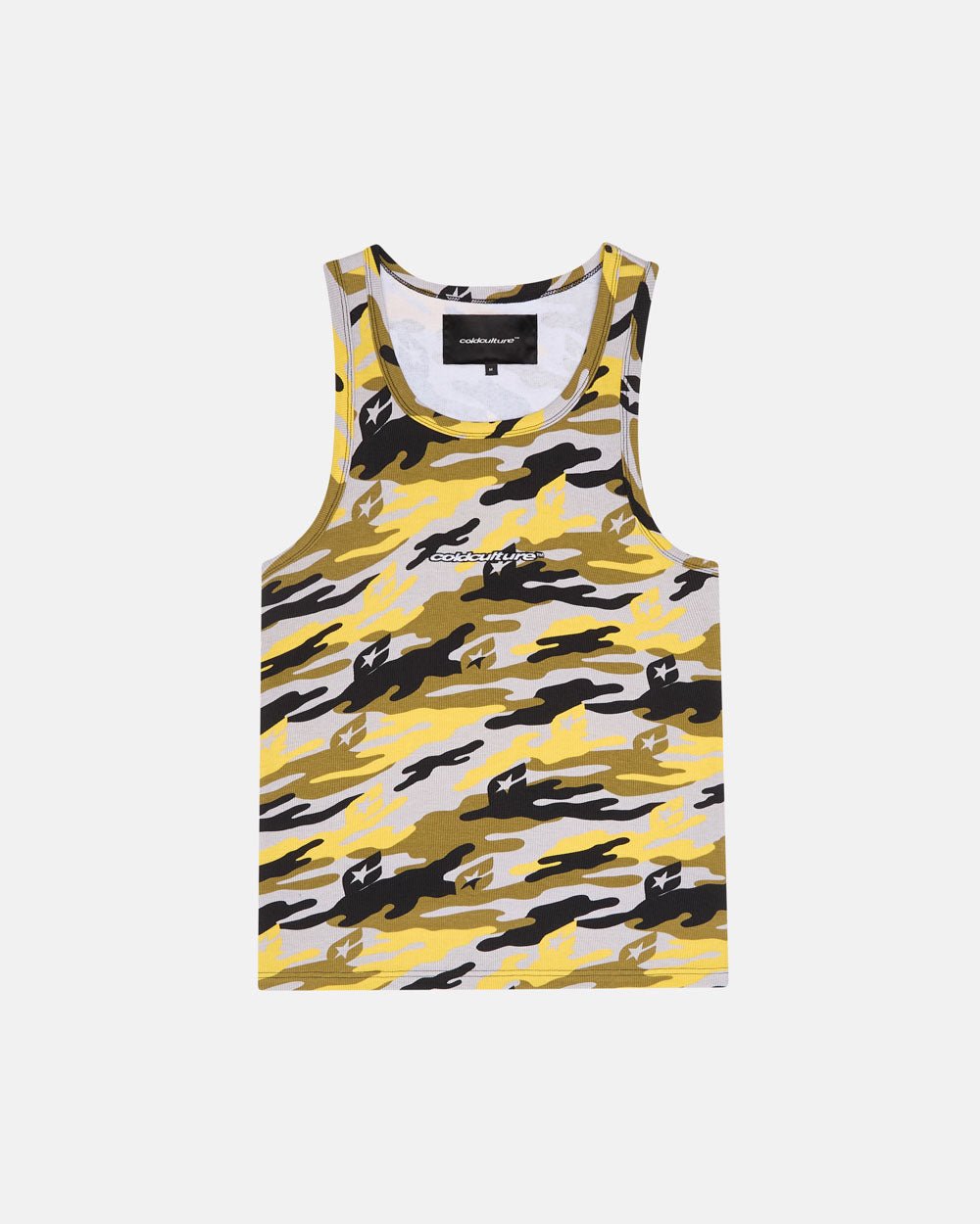 CAMO TANK TEE YELLOW - COLD CULTURE