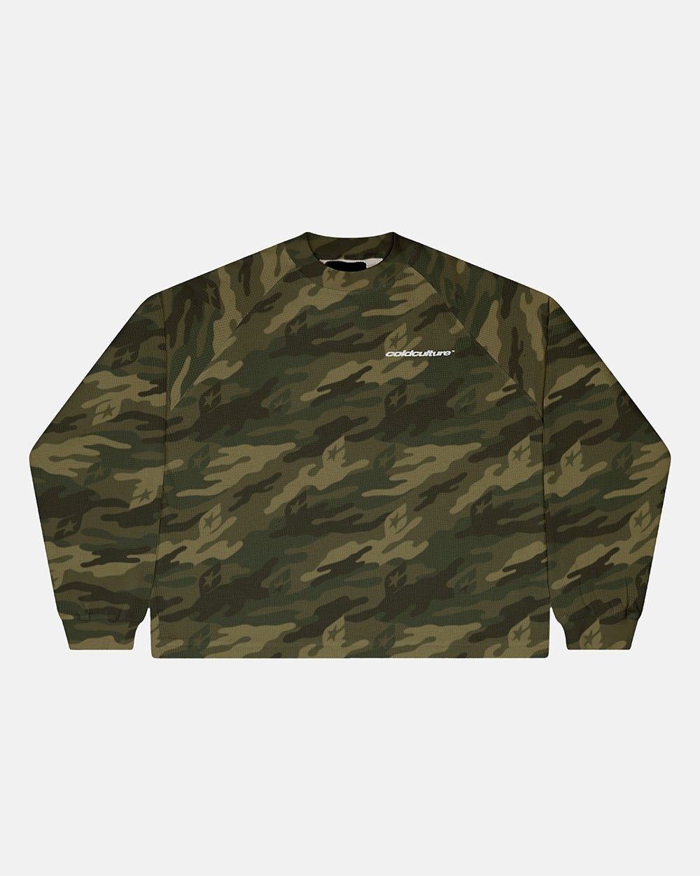 CAMO THERMAL LONGSLEEVE TEE GREEN - COLD CULTURE
