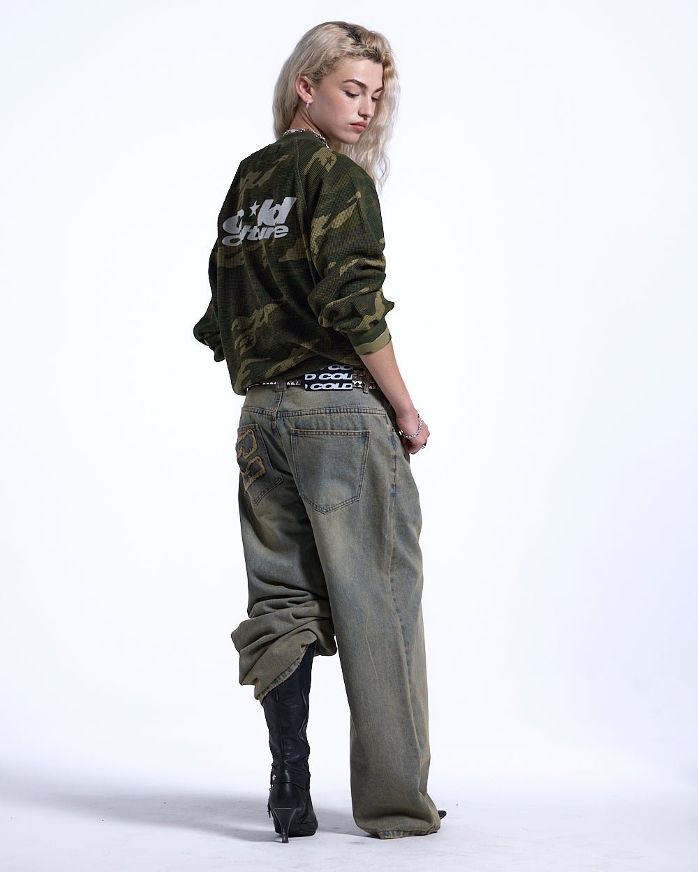 CAMO THERMAL LONGSLEEVE TEE GREEN - COLD CULTURE