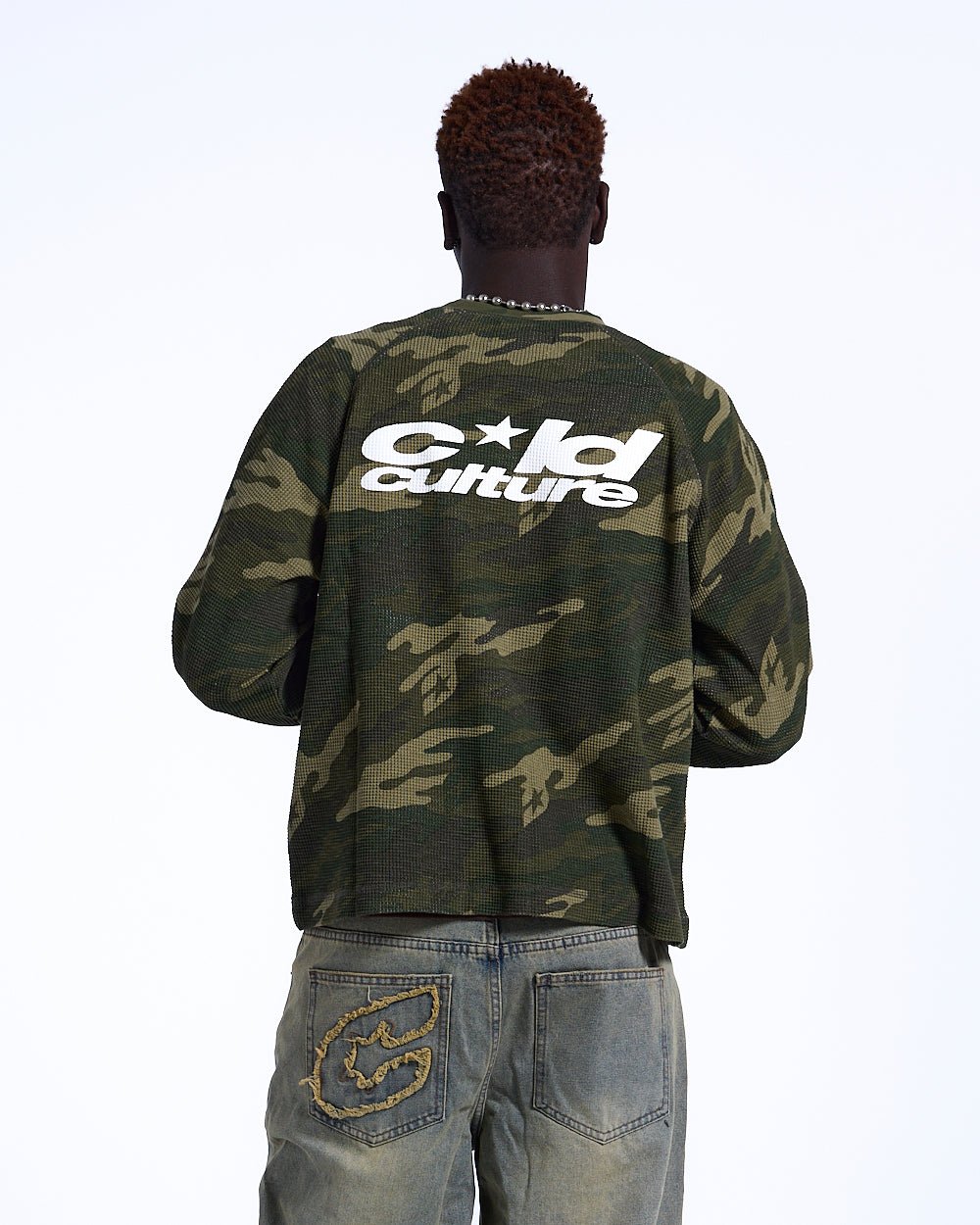 CAMO THERMAL LONGSLEEVE TEE GREEN - COLD CULTURE