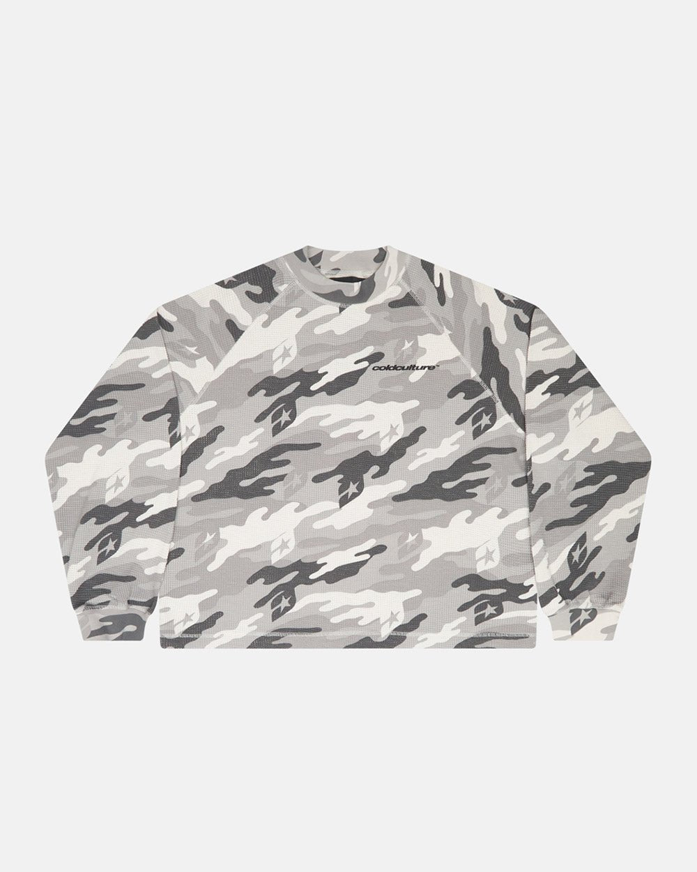 CAMO THERMAL LONGSLEEVE TEE GREY - COLD CULTURE