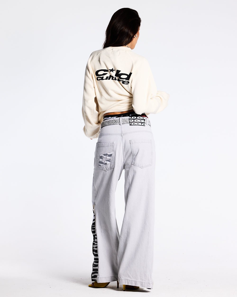 CAMO THERMAL LONGSLEEVE TEE WHITE - COLD CULTURE