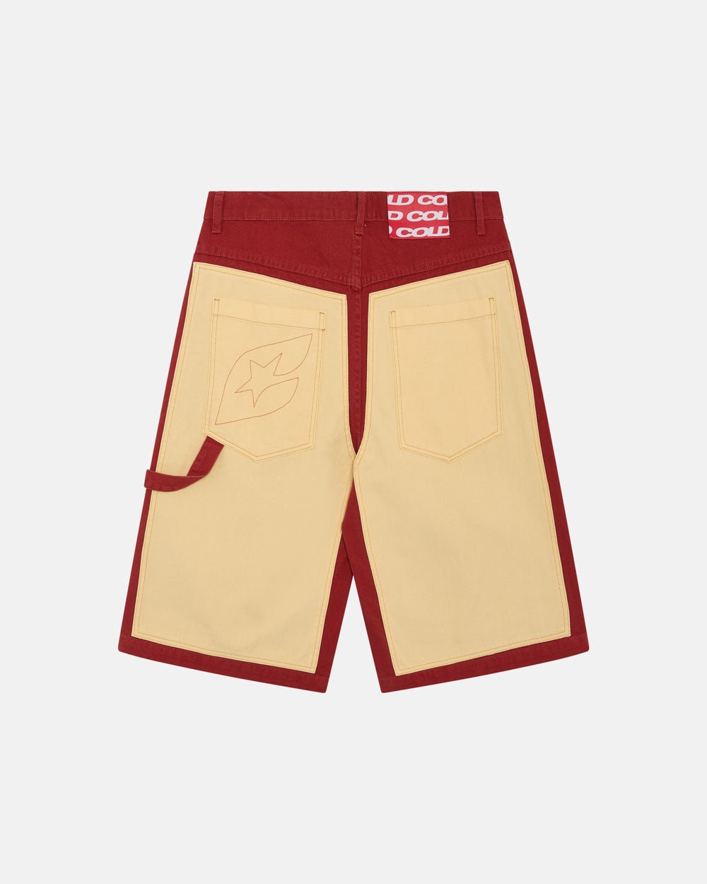 CARPENTER PANELS SHORTS BURGUNDY AND VANILLE - COLD CULTURE