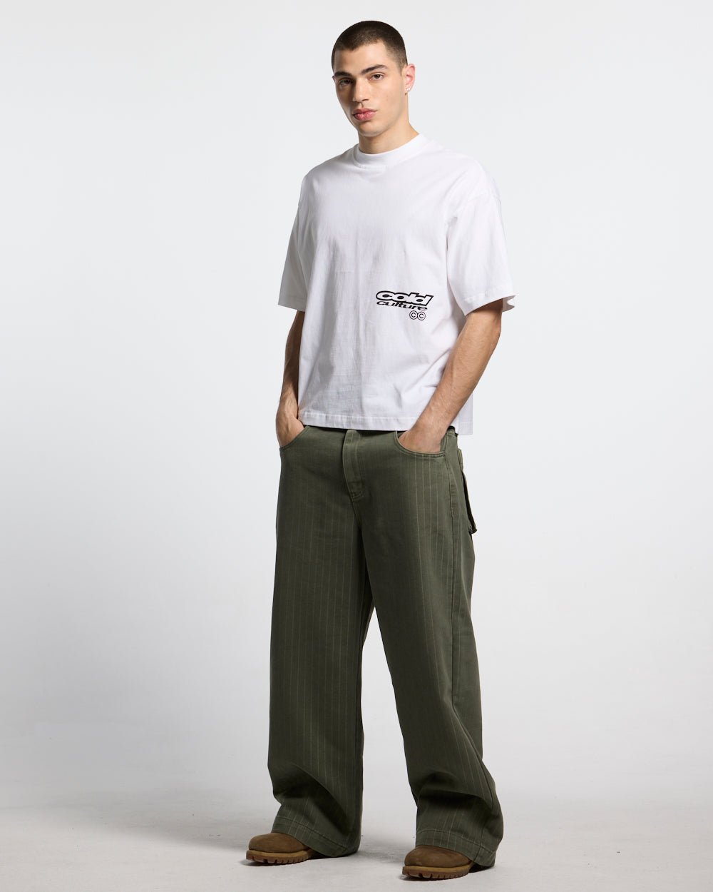 CASINO PANTS GREEN DENIM - Cold Culture #man