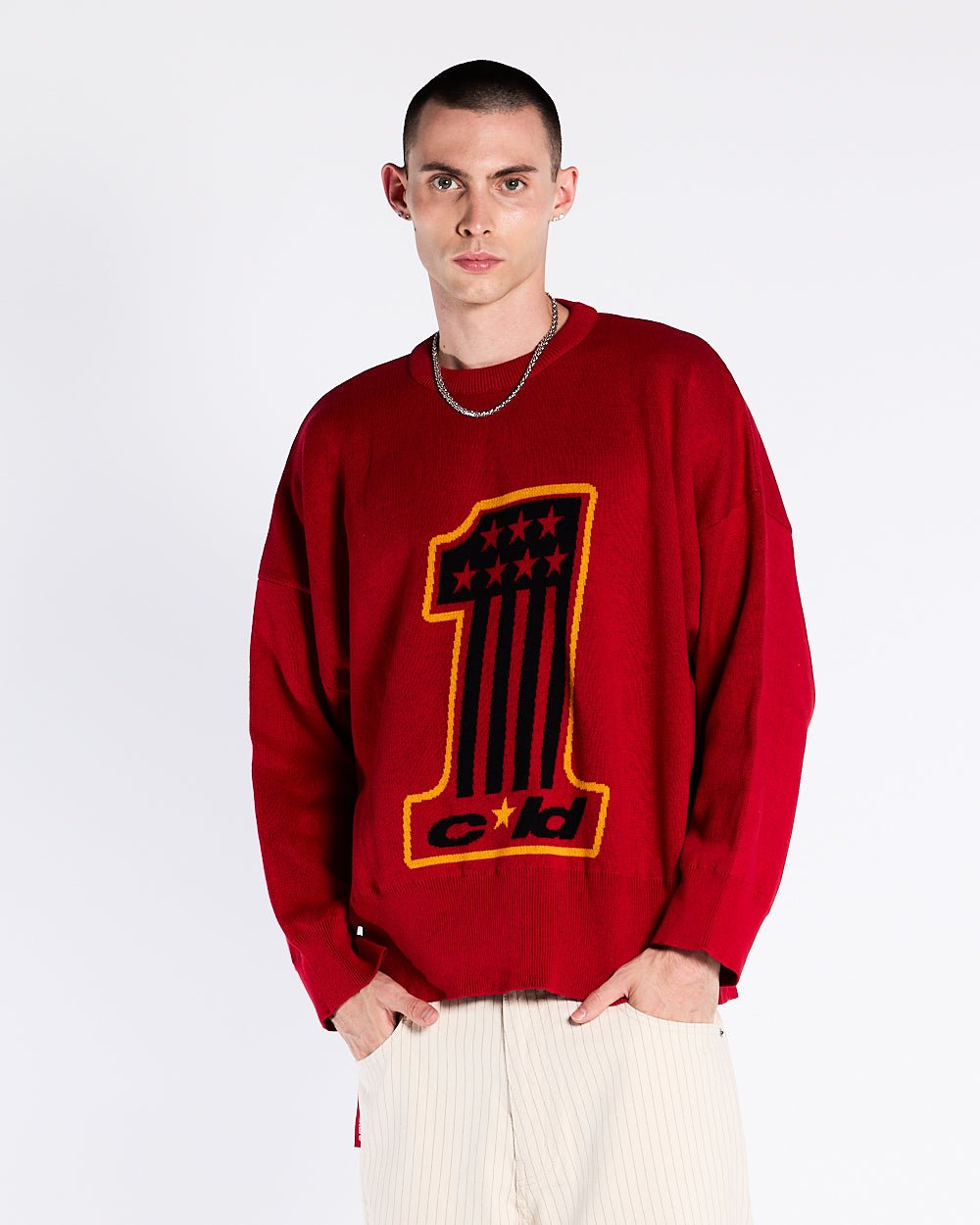 CHAMPIONS CLUB KNIT VIVID RED - COLD CULTURE
