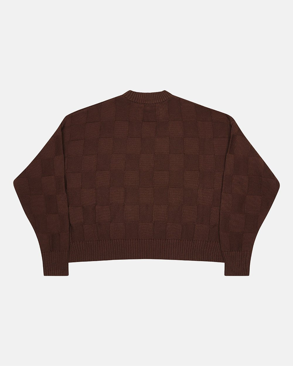 CHECKMATE KNITWEAR BROWN - Cold Culture