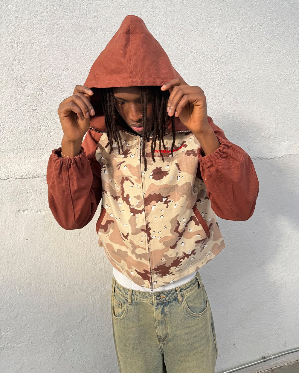 CHIPPED CAMO JACKET BROWN & CAMO - Cold Culture