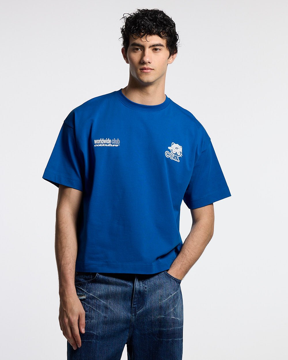 CIBERCAT TEE BLUE - Cold Culture