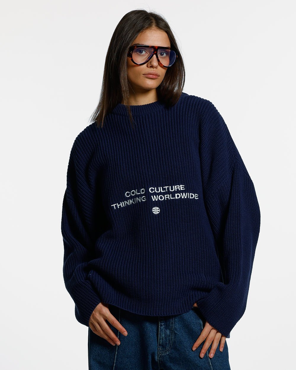 CLAIM RIBBED KNIT DARK NAVY - COLD CULTURE