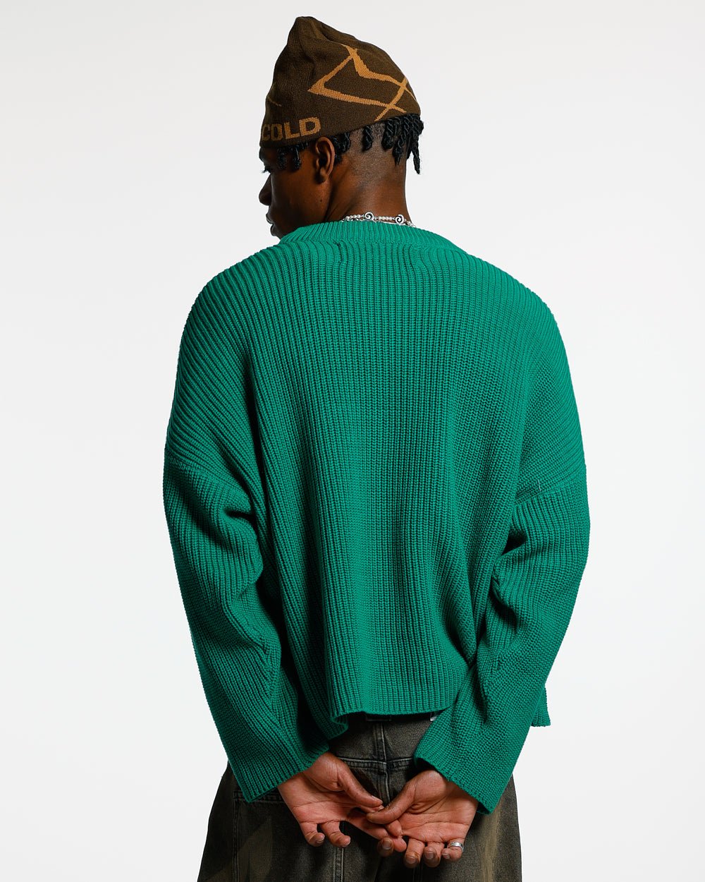 CLAIM RIBBED KNIT GREEN - COLD CULTURE
