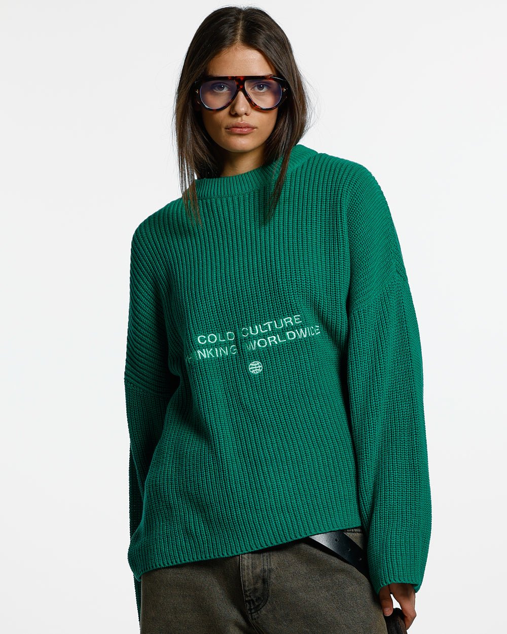 CLAIM RIBBED KNIT GREEN - COLD CULTURE