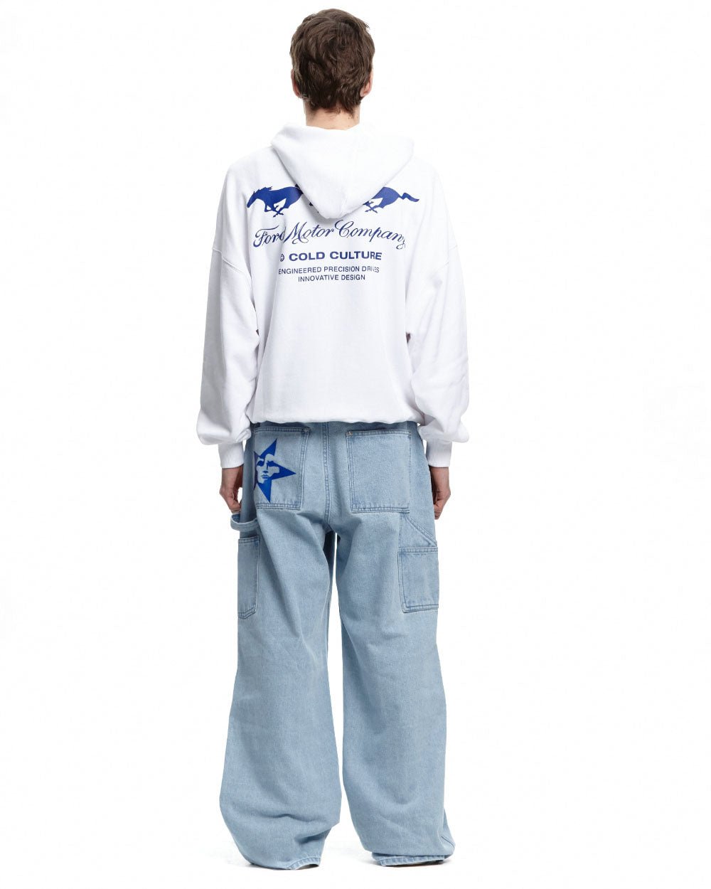 CLASH HOODIE WHITE - COLD CULTURE #man