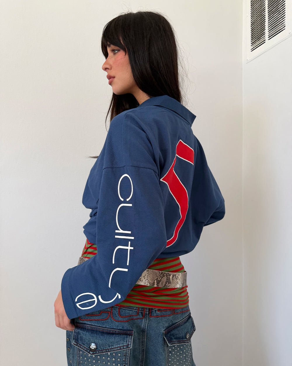 CLASSIC FIVE LONGSLEEVE POLO NAVY - Cold Culture