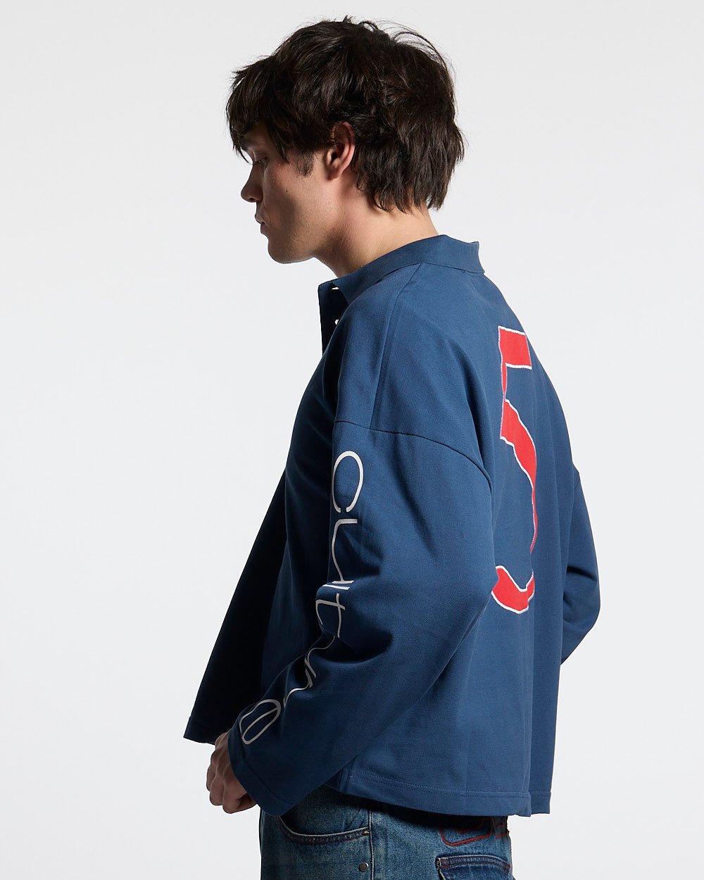 CLASSIC FIVE LONGSLEEVE POLO NAVY - Cold Culture #man