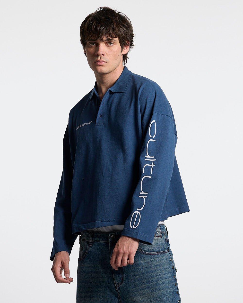 CLASSIC FIVE LONGSLEEVE POLO NAVY - Cold Culture #man