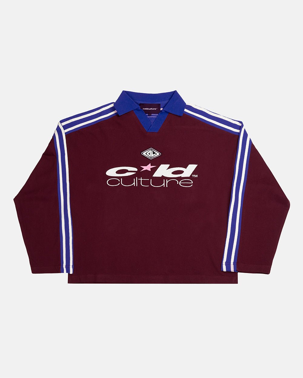 CLASSIC RAW POLO LONGSLEEVE BURGUNDY - Cold Culture #woman