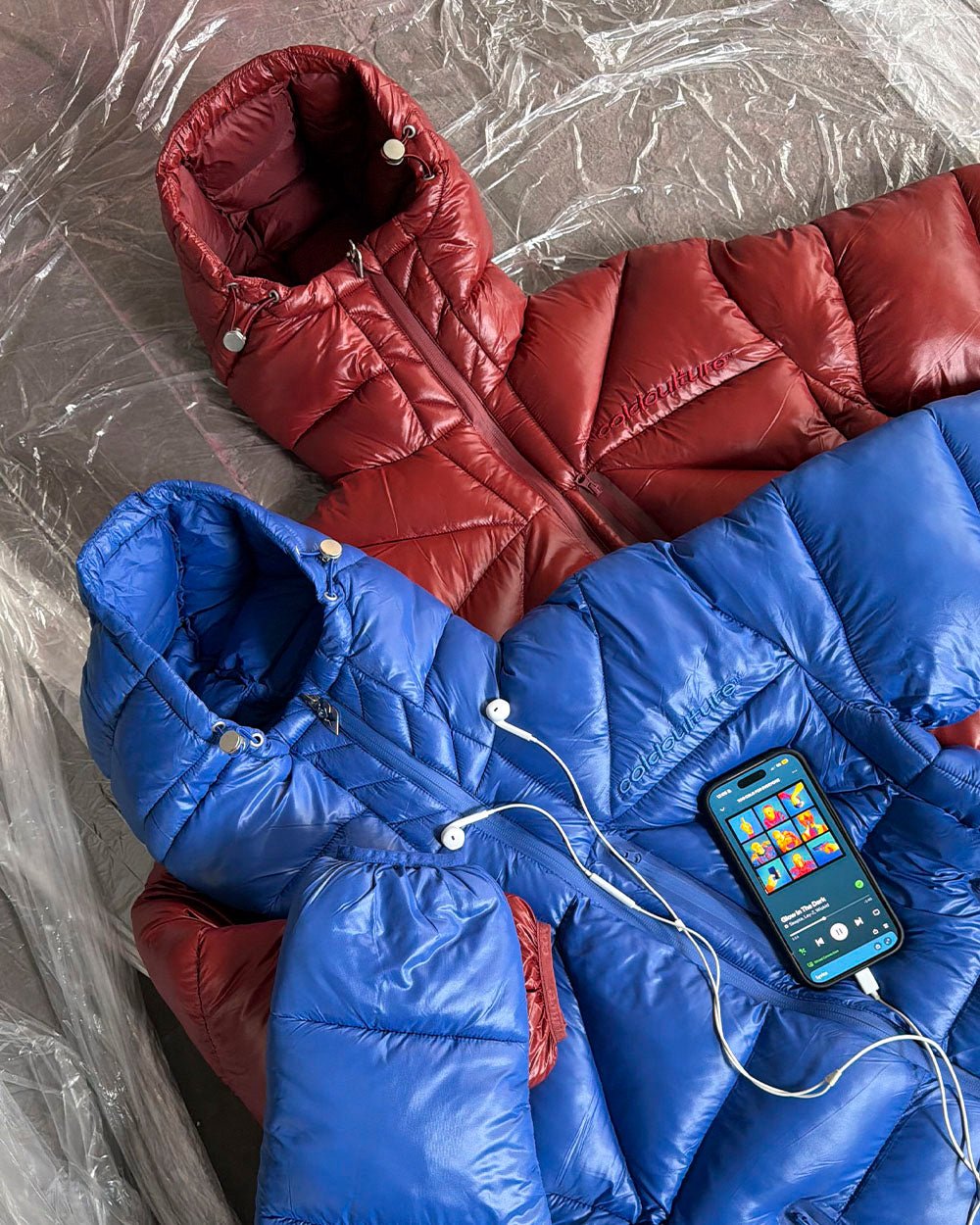 CLOUD ARMOUR PUFFER BURGUNDY - Cold Culture