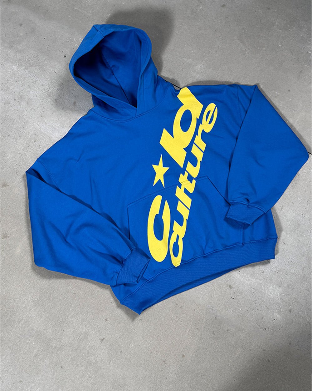 CLUB HOODIE BLUE & YELLOW - Cold Culture