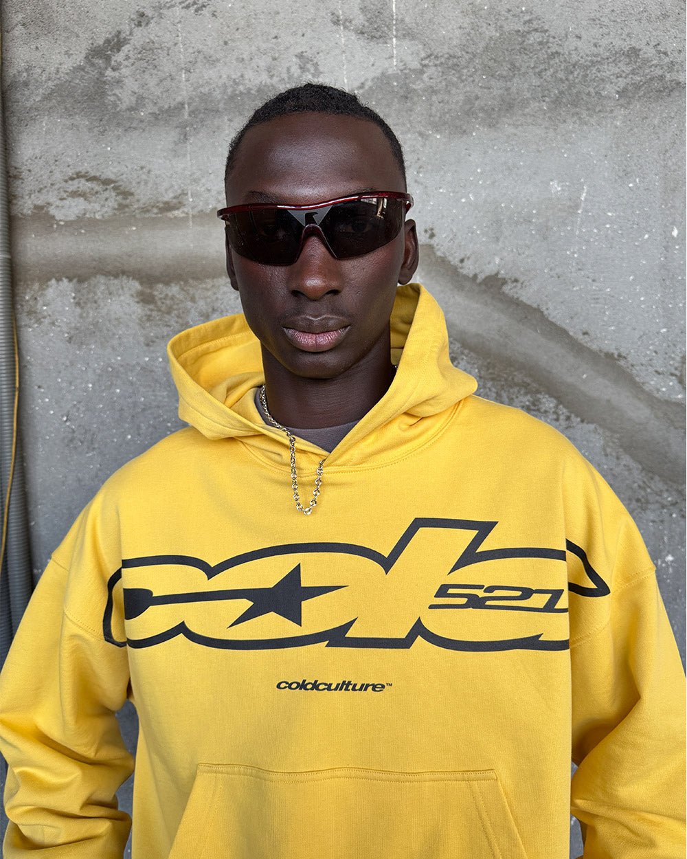 COLD 521 HOODIE YELLOW - Cold Culture