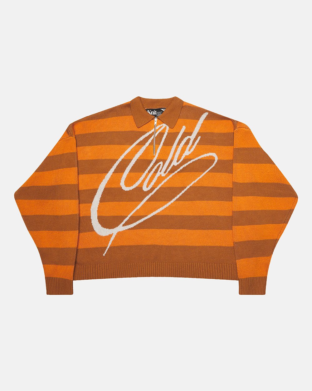 COLD BRICK POLO KNIT ORANGE - Cold Culture