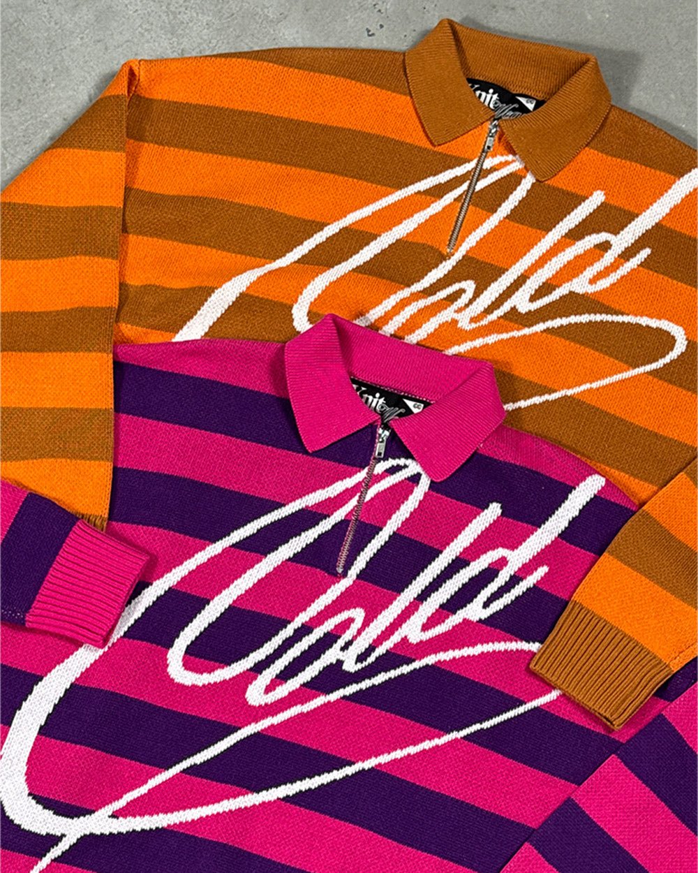 COLD BRICK POLO KNIT ORANGE - Cold Culture