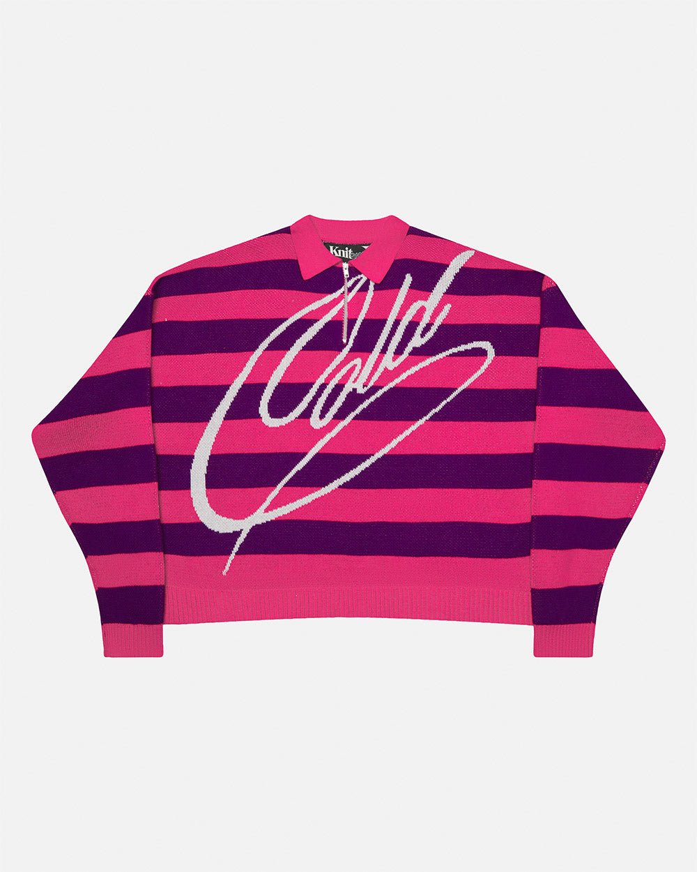 COLD BRICK POLO KNIT PURPLE & PINK - Cold Culture