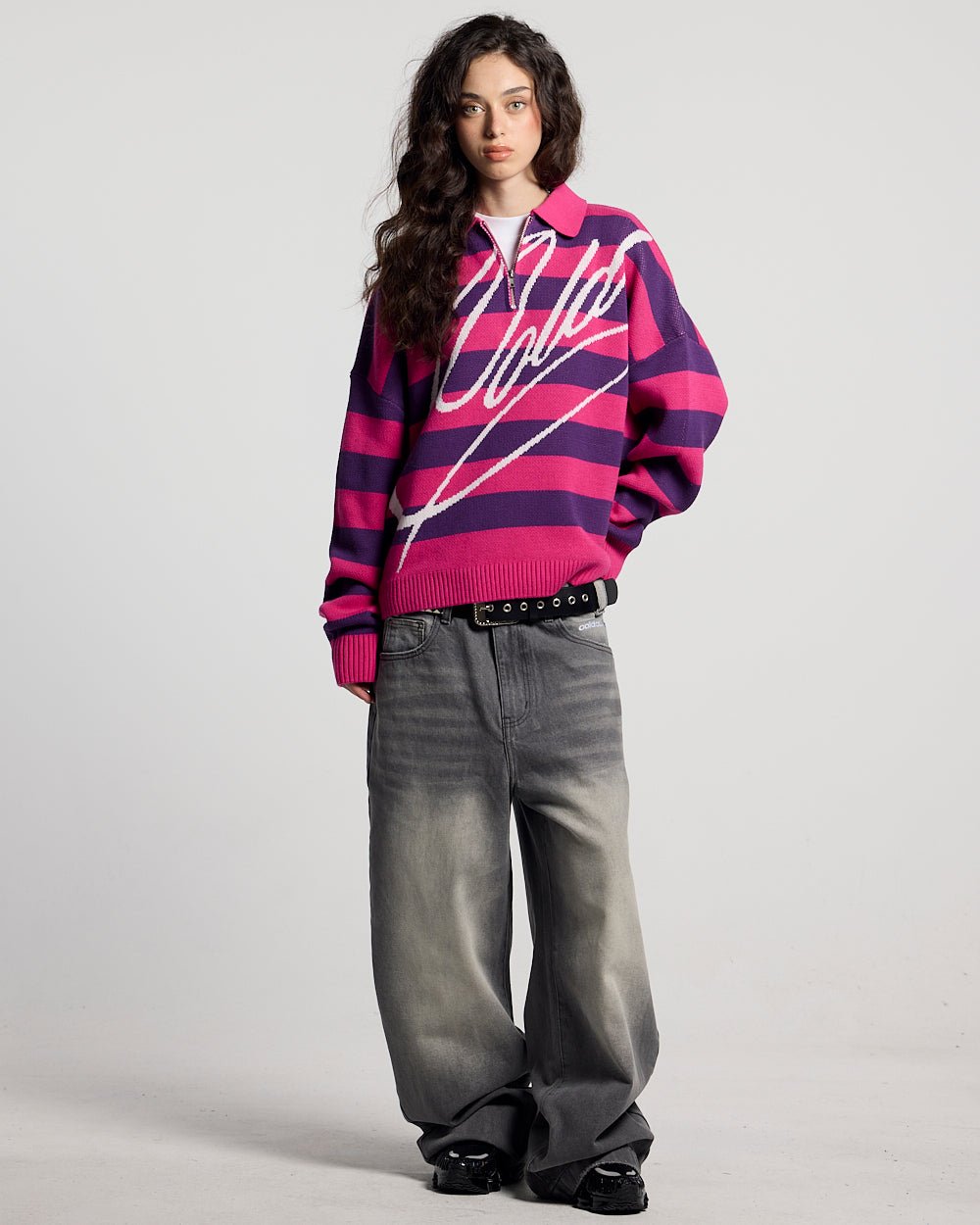 COLD BRICK POLO KNIT PURPLE & PINK - Cold Culture
