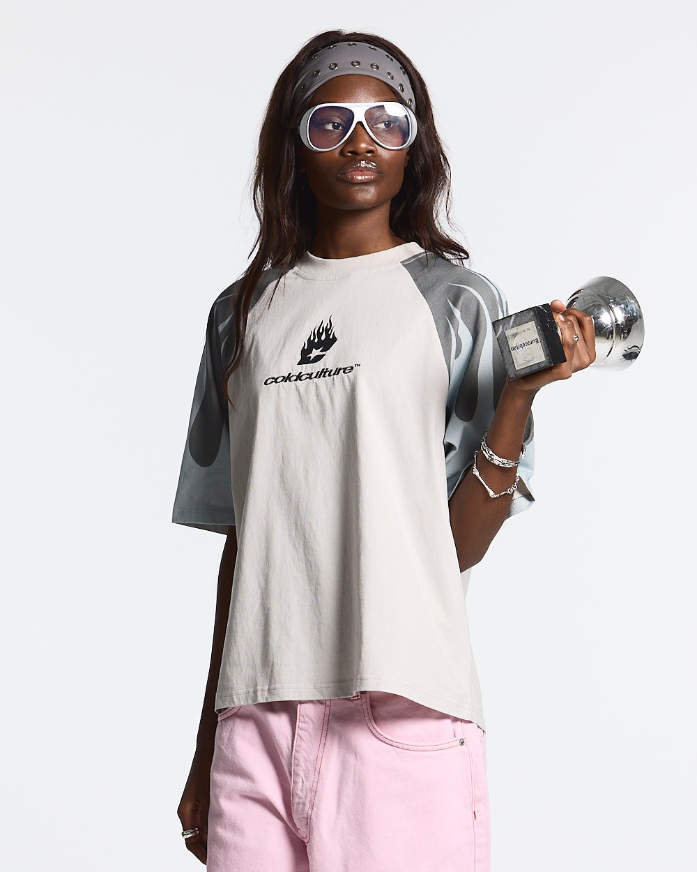 COLD FLAMES TEE BLUE - COLD CULTURE