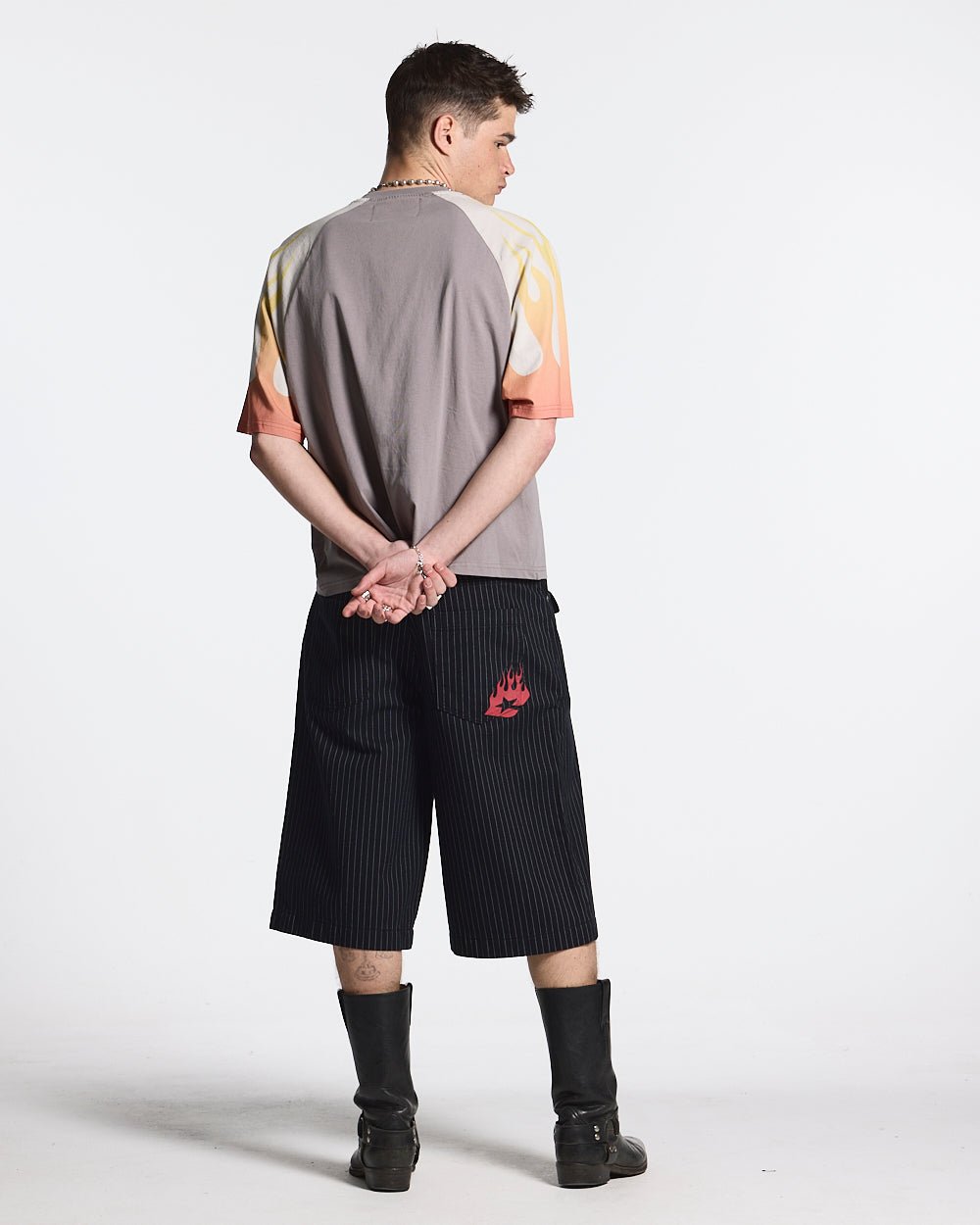 COLD FLAMES TEE ORANGE - COLD CULTURE