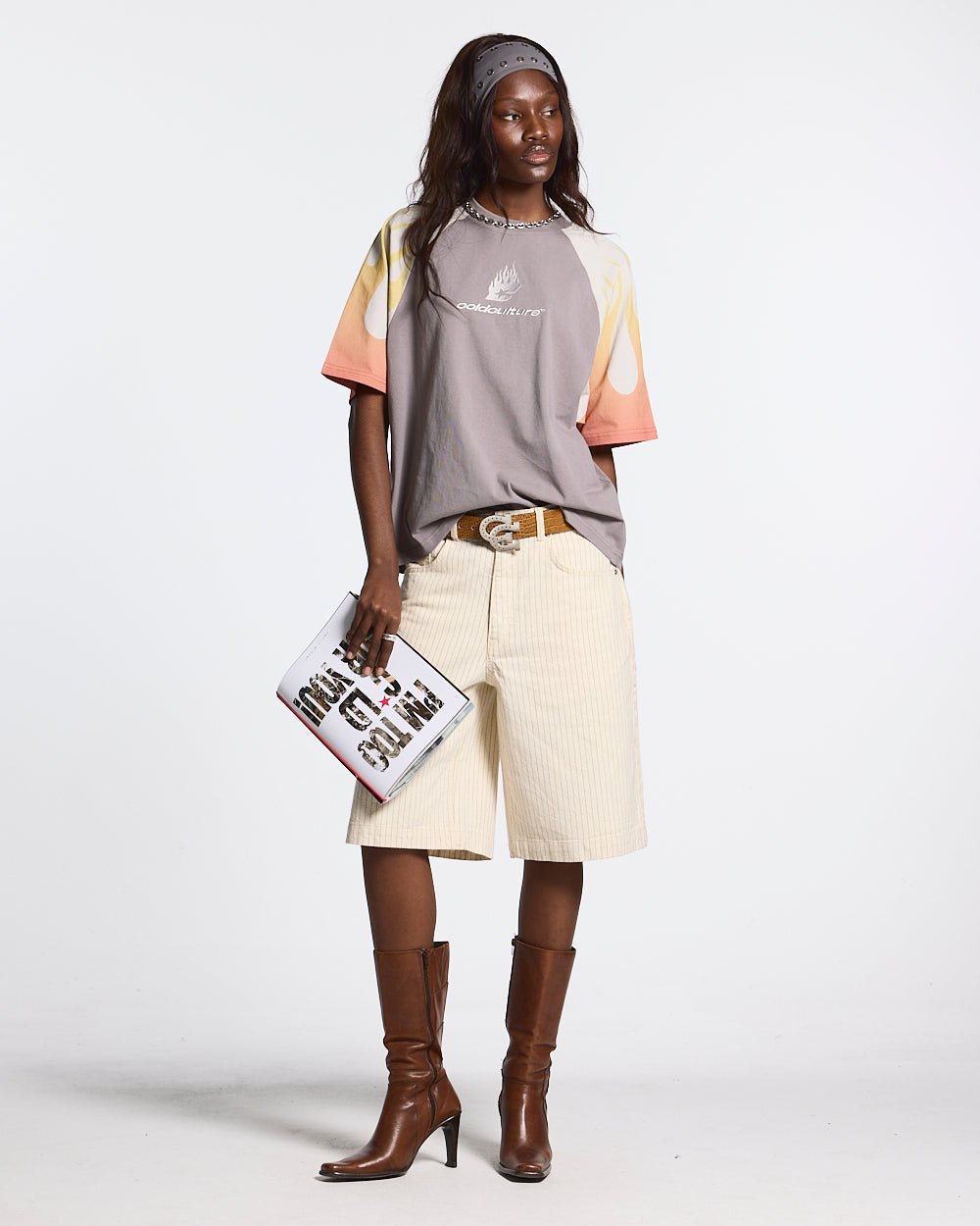 COLD FLAMES TEE ORANGE - COLD CULTURE