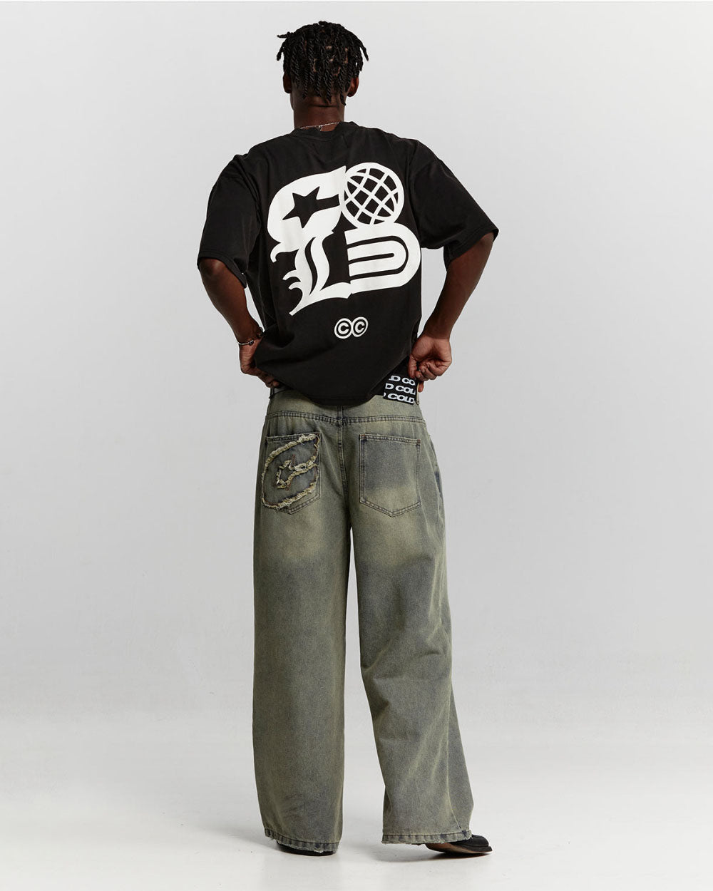 COLD LOGOS TEE BLACK - COLD CULTURE