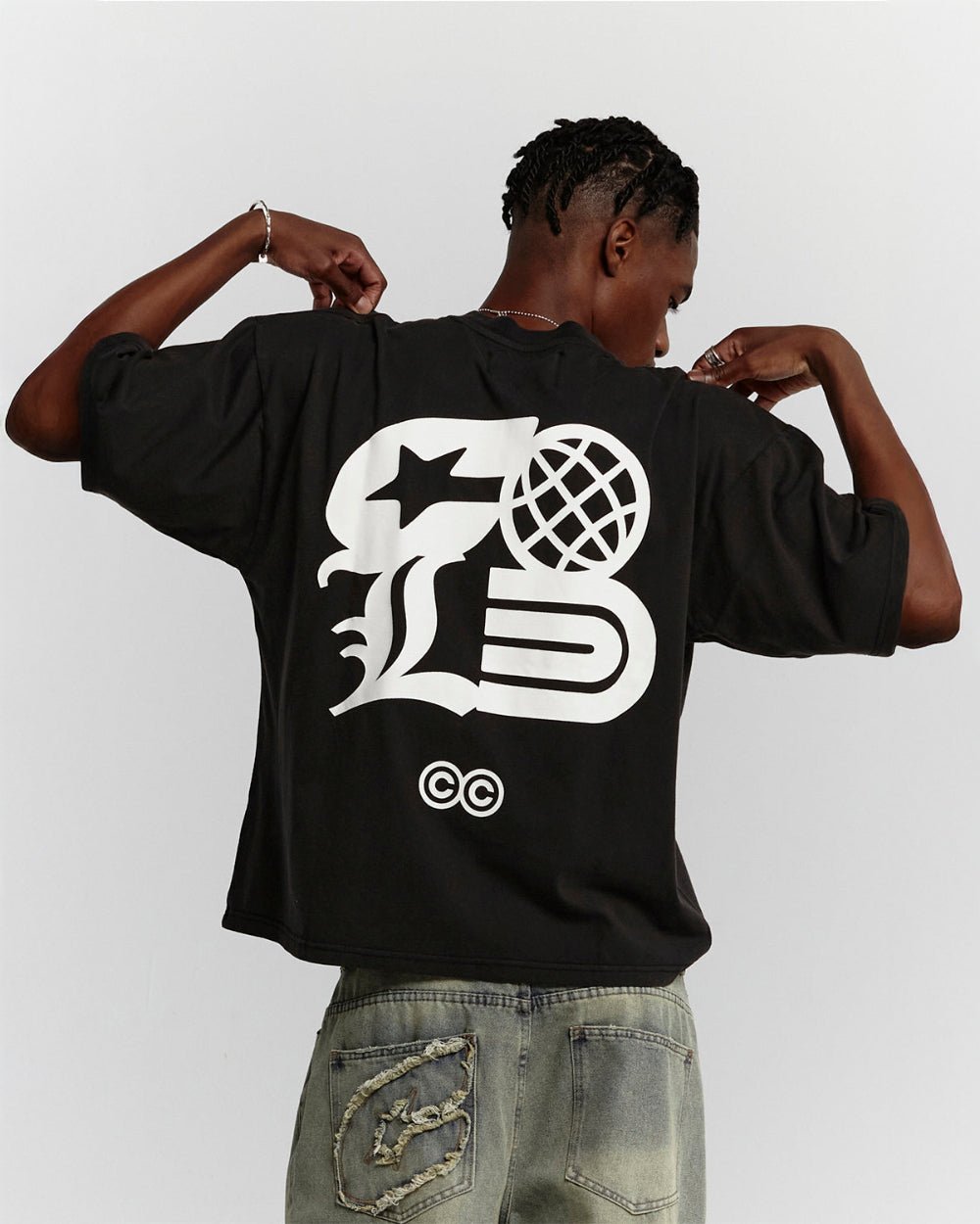 COLD LOGOS TEE BLACK - COLD CULTURE