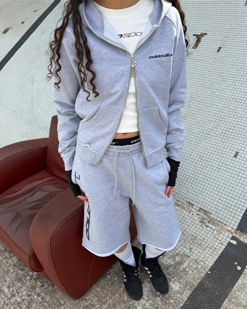 COLD SPORT ZIP HOODIE GREY - Cold Culture