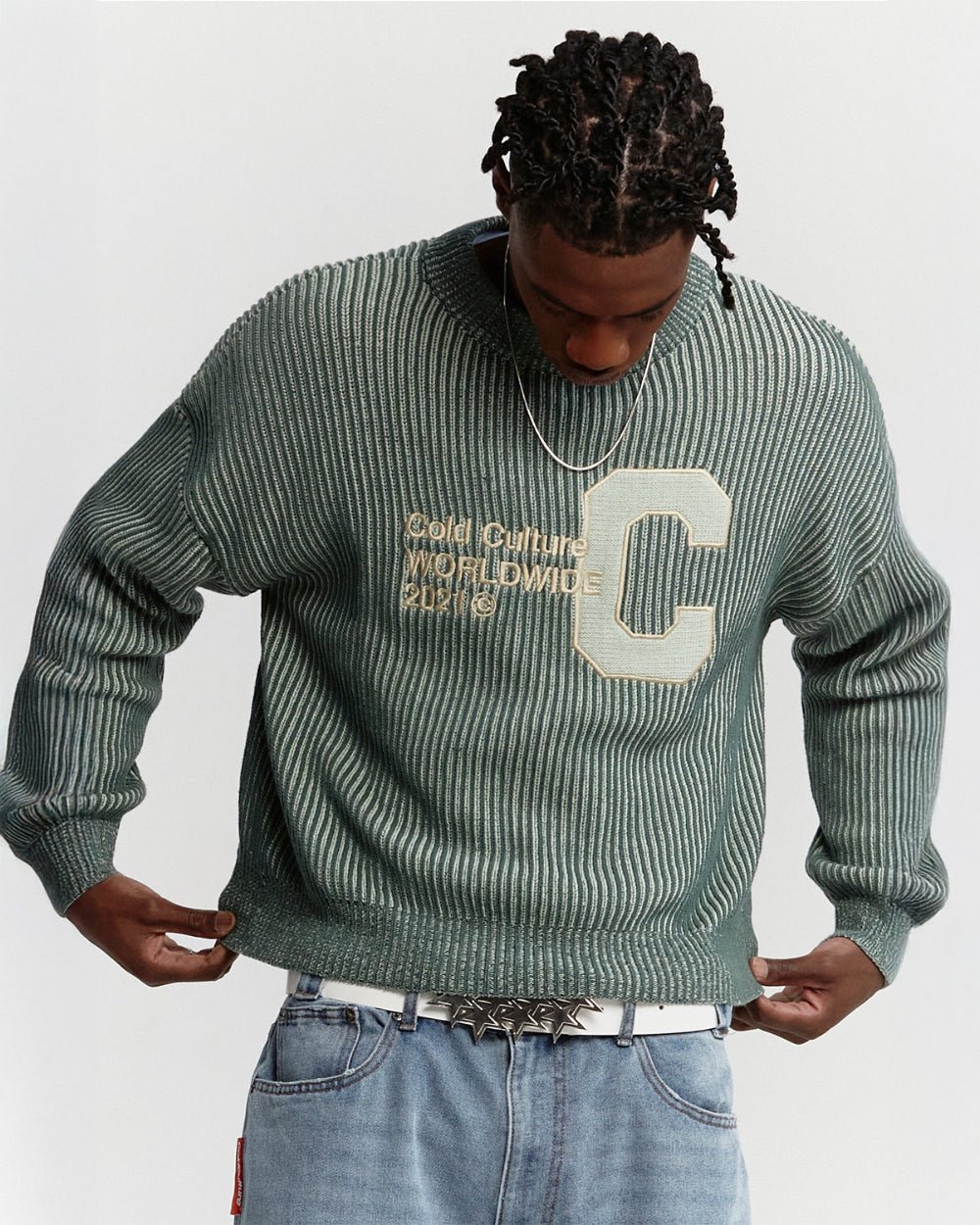 COLD UNIVERSITY KNIT WARM GREEN - COLD CULTURE