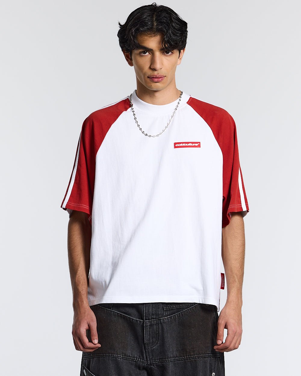 COMBO TEE WHITE/RED - COLD CULTURE #man