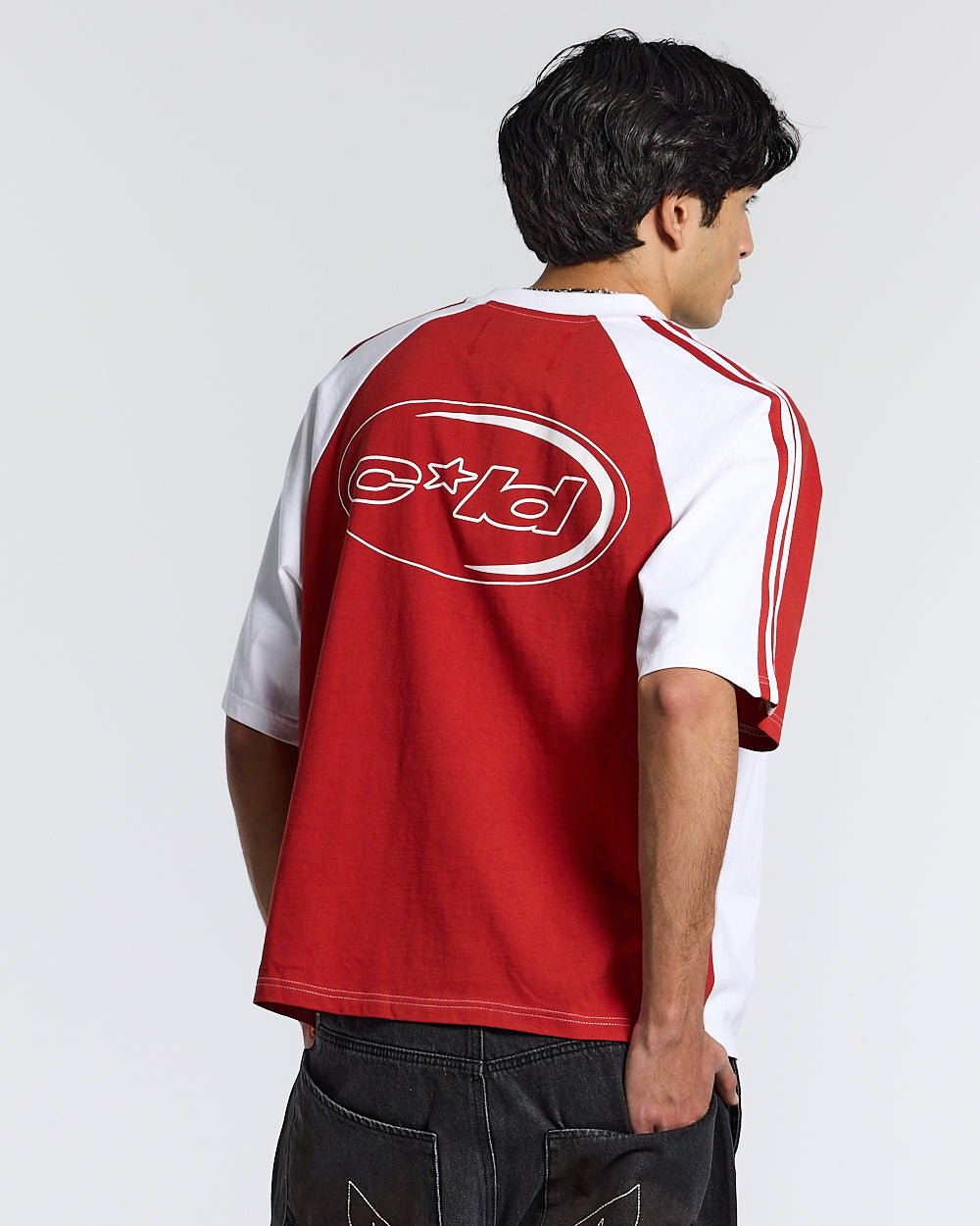 COMBO TEE WHITE/RED - COLD CULTURE #man