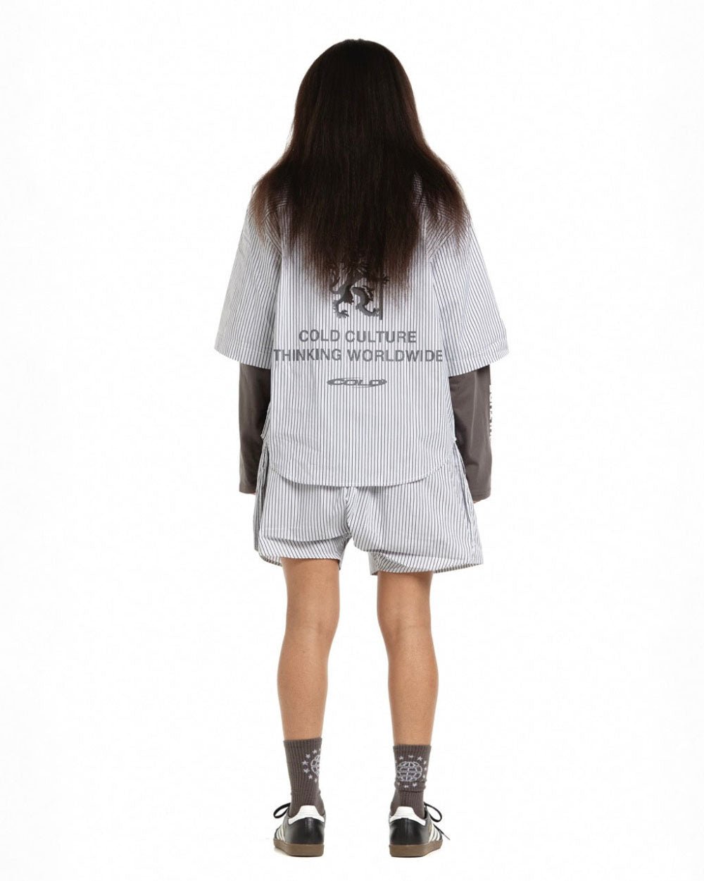 COMPANION LION BOXER STRIPED DARK GREY - Cold Culture