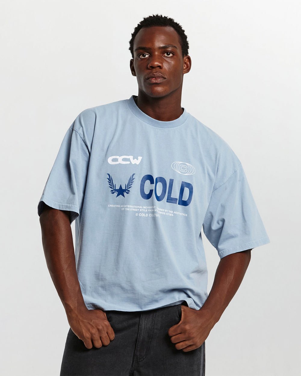 COMPANY TEE SHADY BLUE - COLD CULTURE