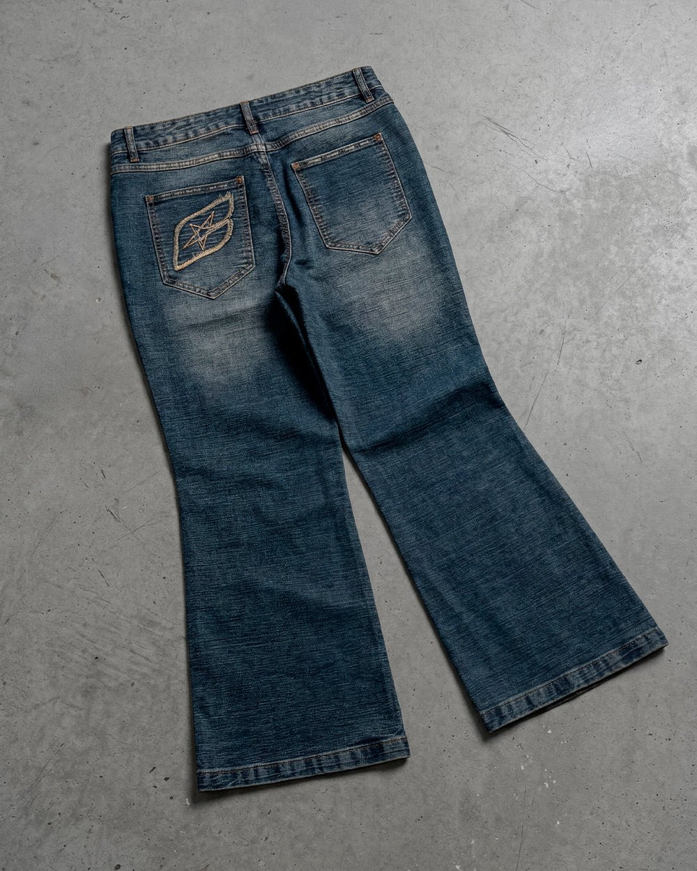 CONCRETE BOOTCUT JEANS BLUE - Cold Culture