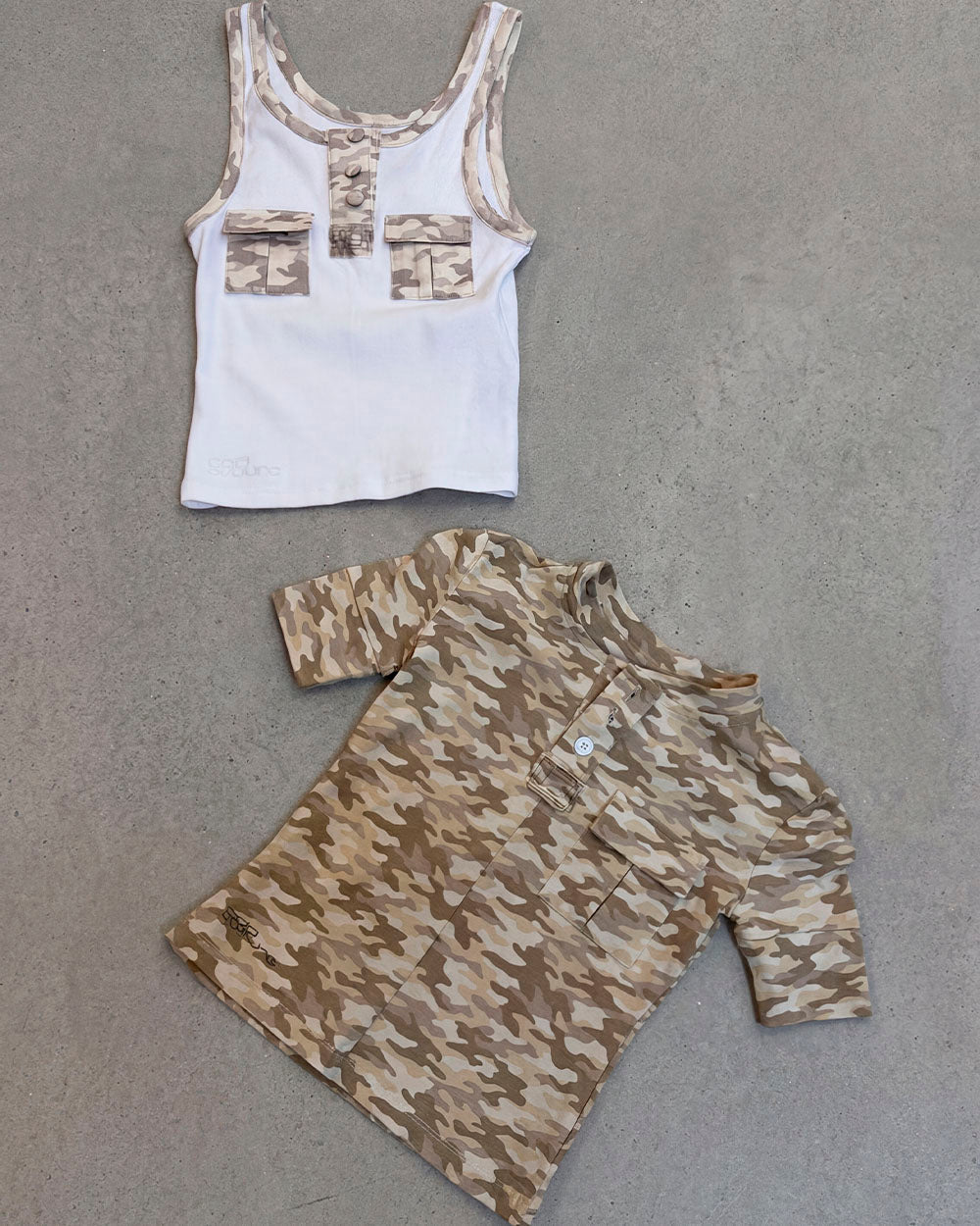 CORE TANK TOP WHITE - white ribbed tank top, flat lay with matching pieces - Cold Culture