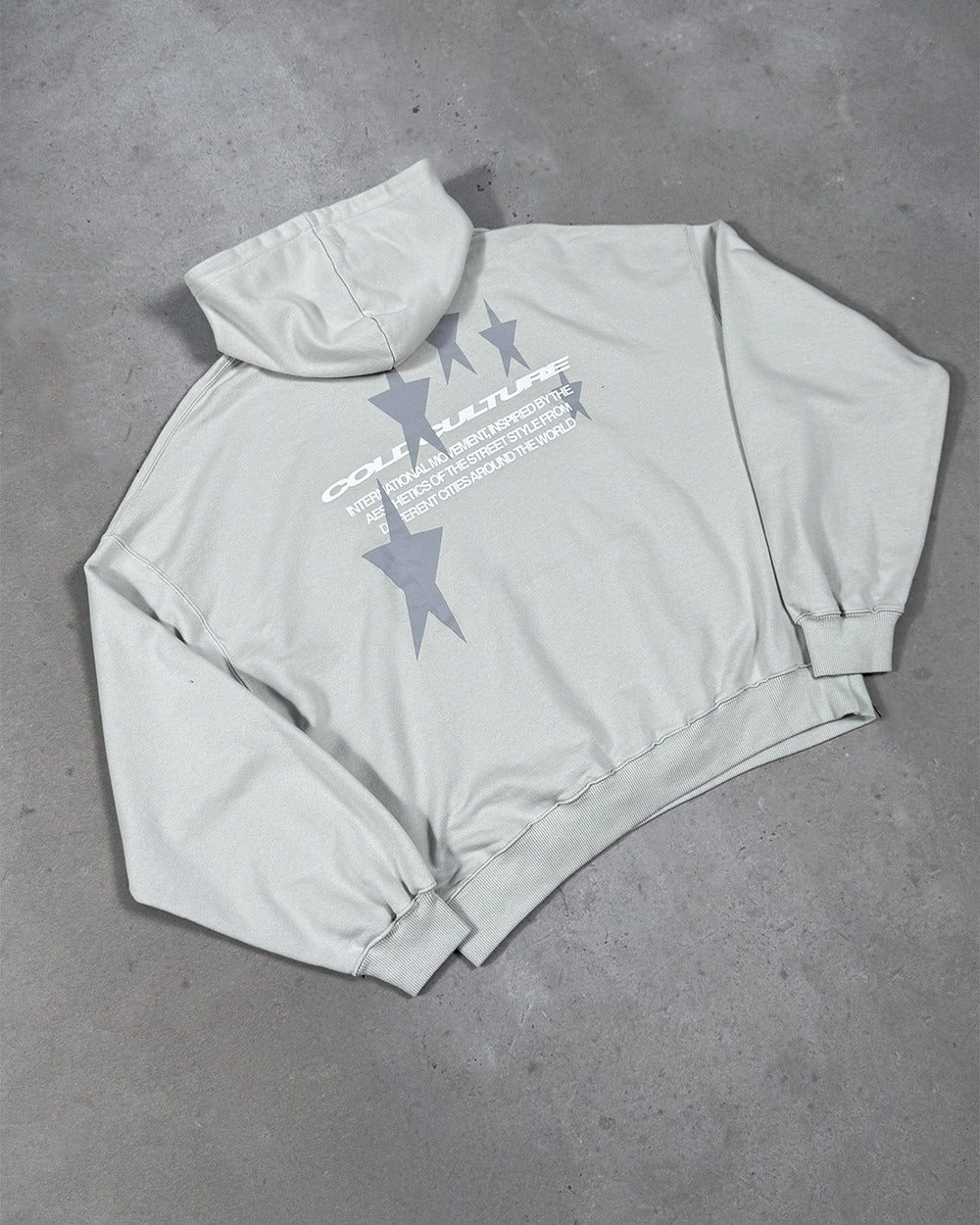 COSMOS ARC HOODIE LIGHT GREY - Cold Culture