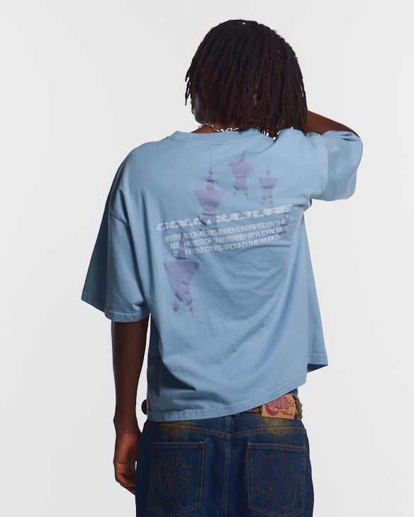 COSMOS ARC TEE SHADY BLUE - COLD CULTURE #man