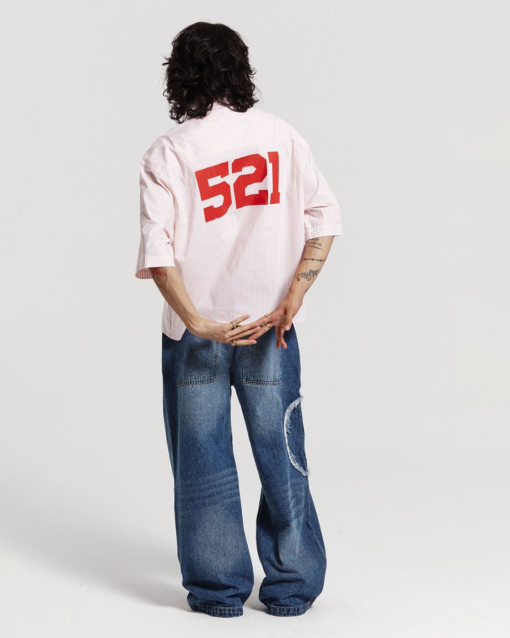 COUNTDOWN SHIRT PINK STRIPES - COLD CULTURE